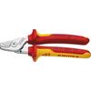 Cable shears VDE with multi-component grips 160mm slim head shape